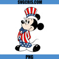 Mickey Uncle Sam July 4th PNG, Mickey Mouse Patriotic USA PNG