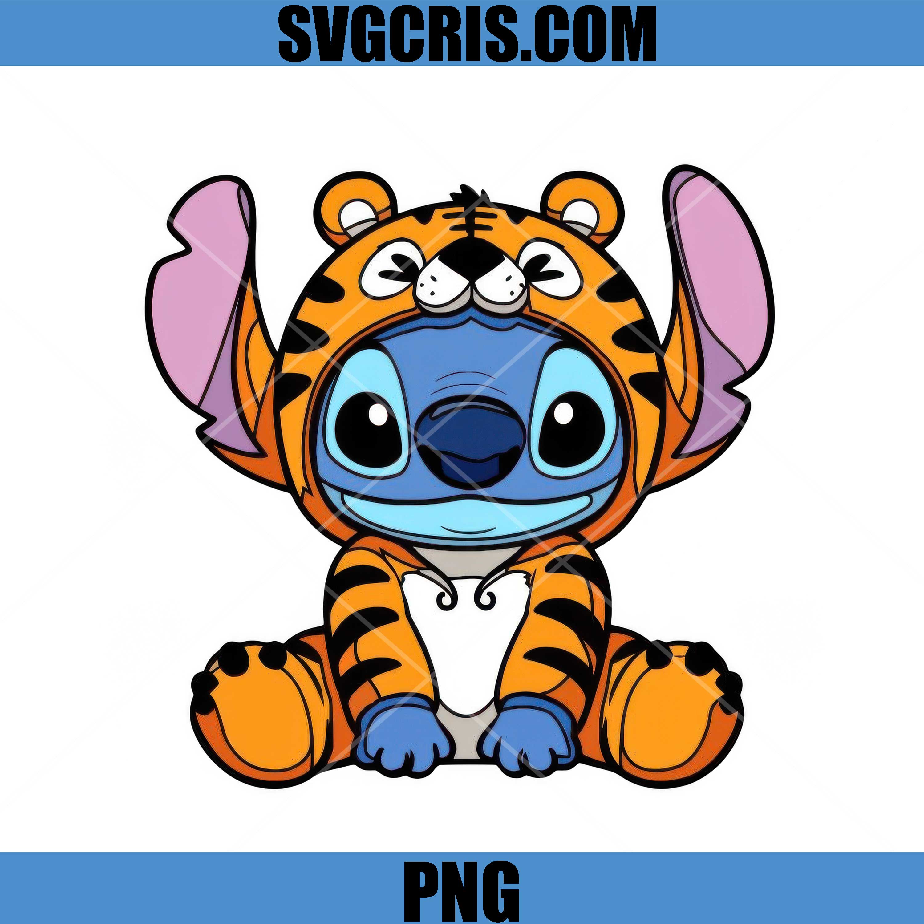 Tiger Stitch Cute Character PNG, Cartoon Tiger Stitch Design PNG