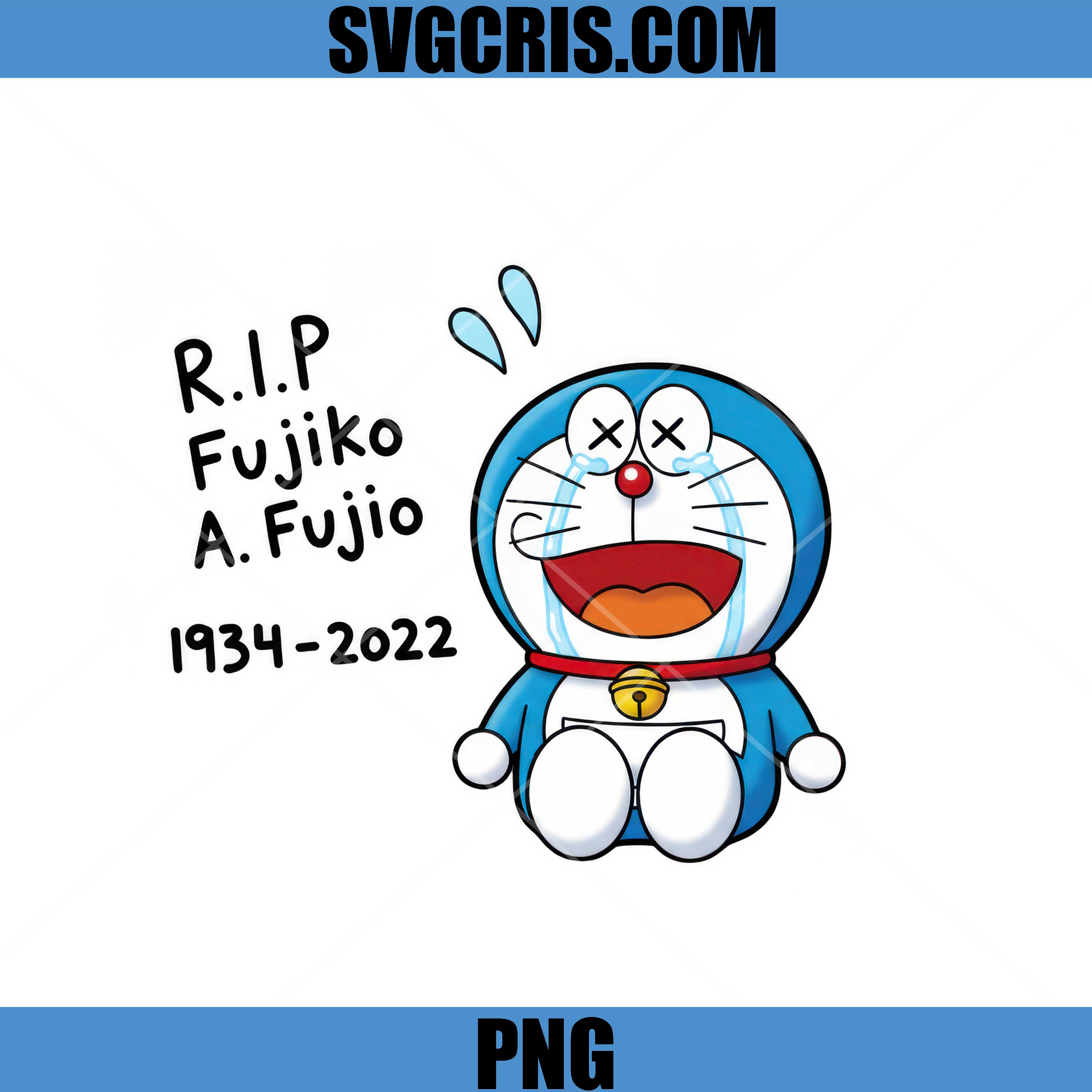 RIP Fujiko A Fujio Doraemon Tribute 1934 2022 PNG, Sad Doraemon PNG