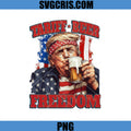 Tariff Beer Freedom PNG, American Flag PNG, Funny Trumd PNG