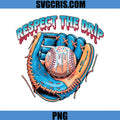 Respect The Drip PNG, Dripping Baseball Design PNG, Game Day PNG
