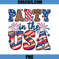Party In The USA PNG, Fourth Of July Design PNG