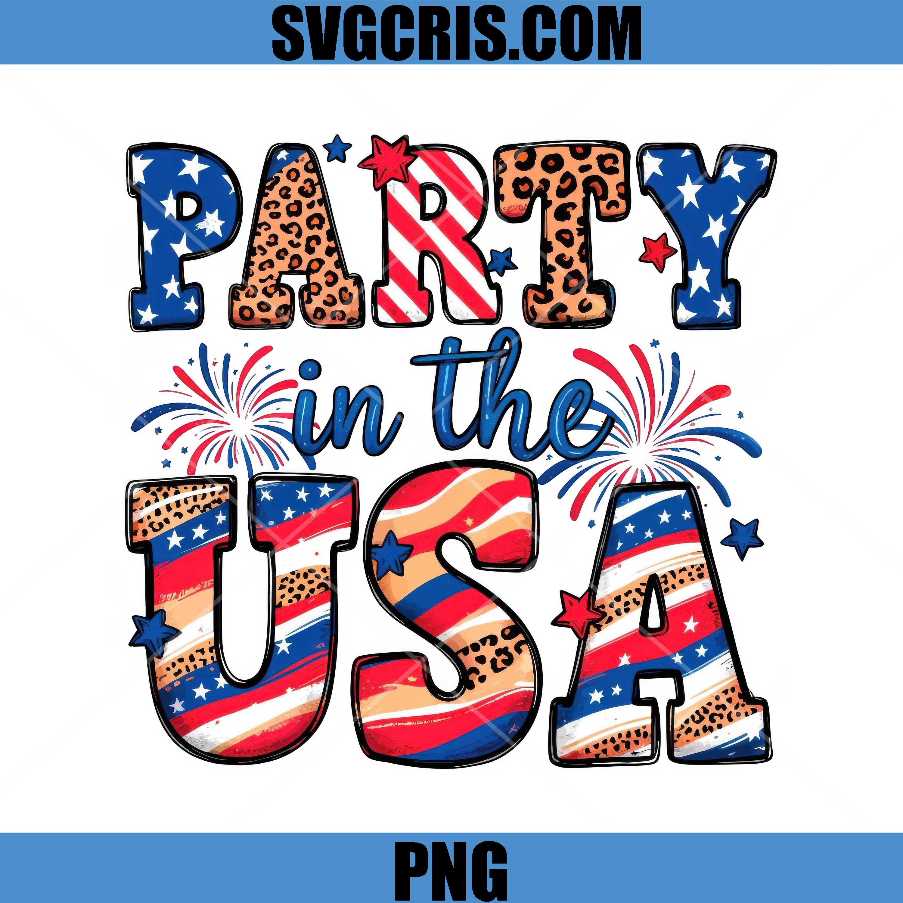Party In The USA PNG, Fourth Of July Design PNG