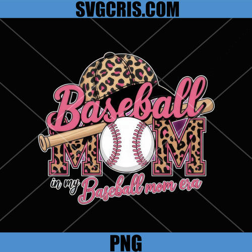 Baseball Pink Script Design PNG, Softball Mom Style Graphic PNG