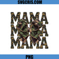 Mama Camo Bow Leopard Military Style PNG, Mama Camouflage PNG