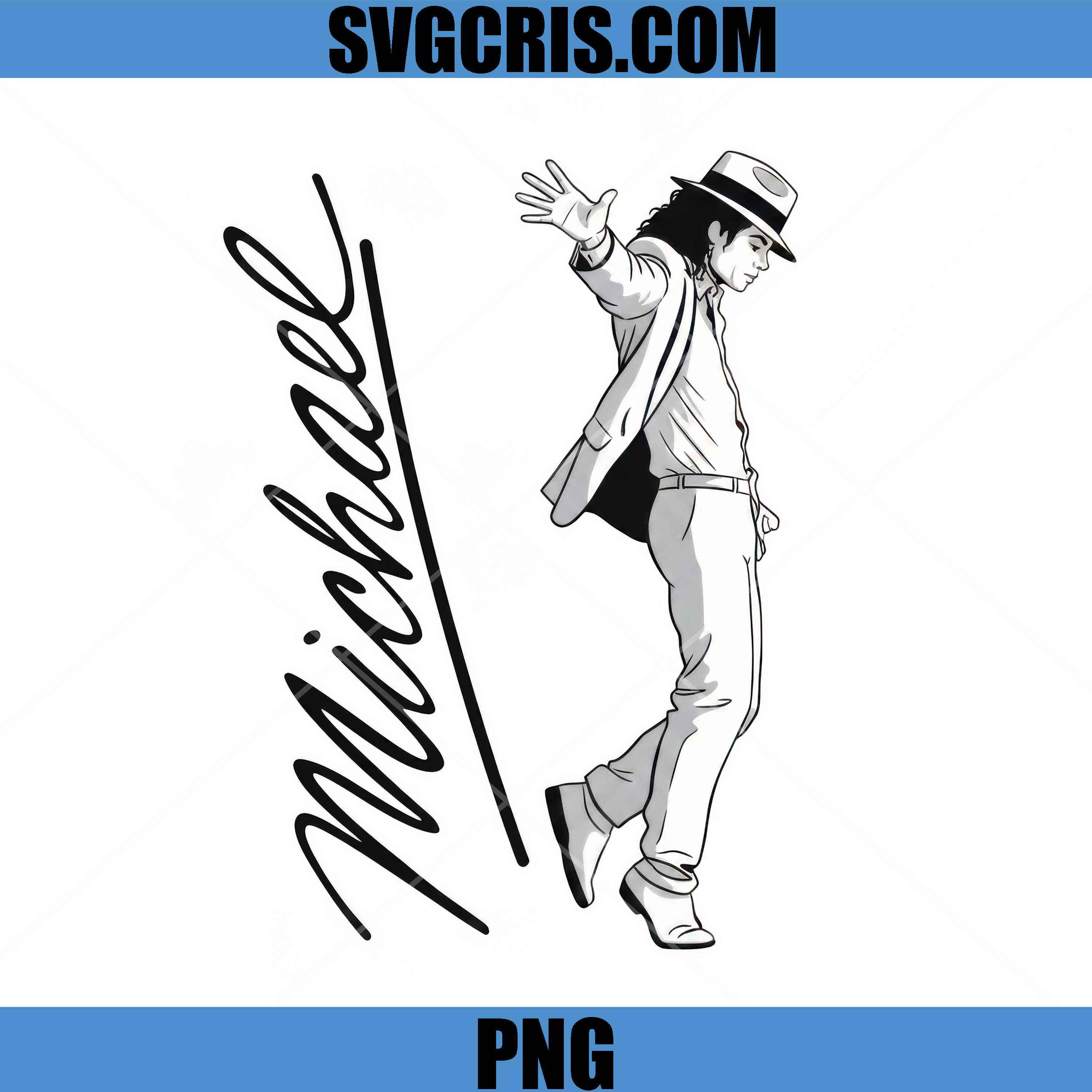 Michael Jackson Signature Dance Art PNG, MJ PNG, King Of Pop PNG