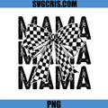 Mama Checkered Bow Illustration PNG, Black White Mom Style PNG