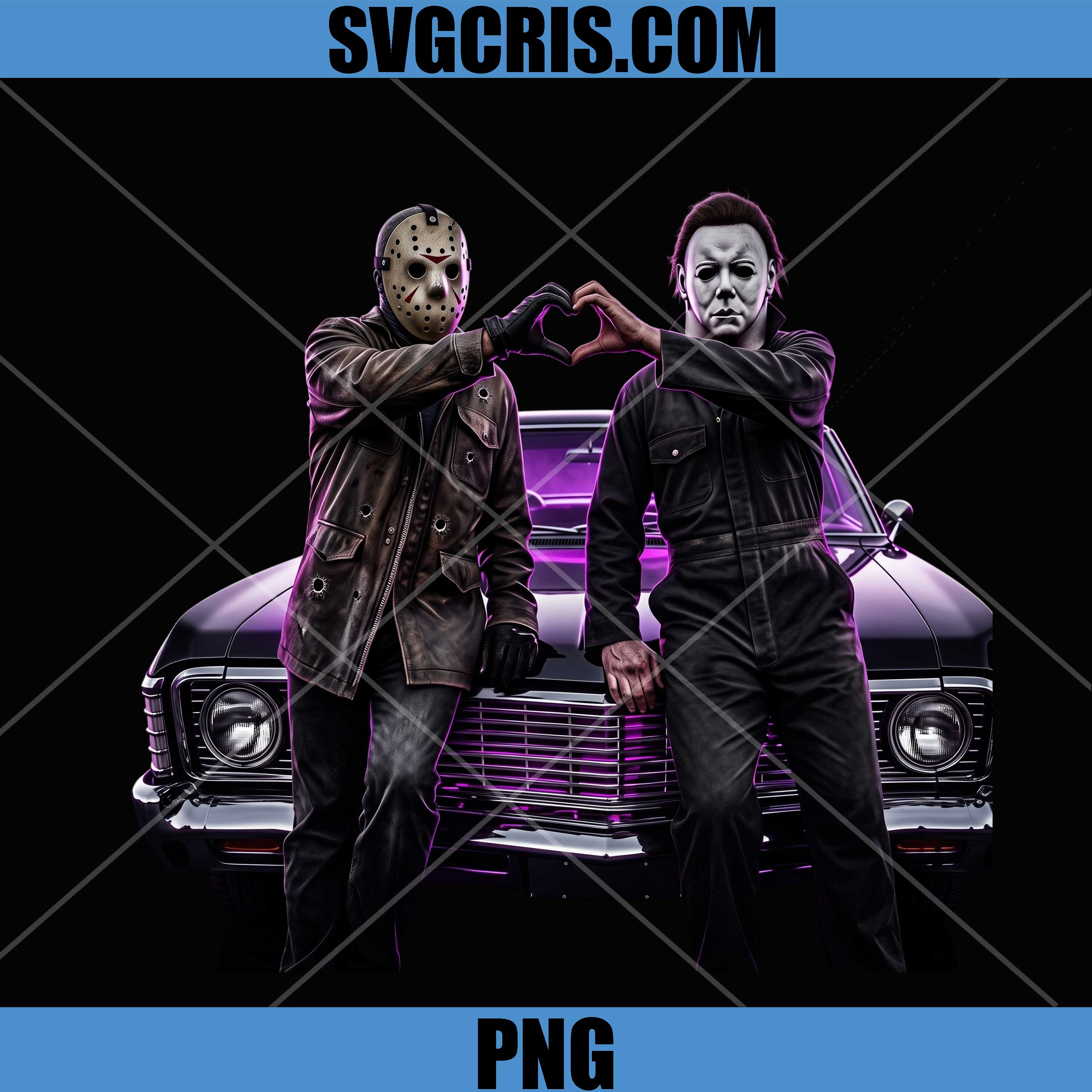 Jason Voorhees Heart Hands PNG, Michael Myers Classic Car PNG