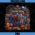 Halloween Freak Show PNG, Horror Movie Icons Carnival HD PNG