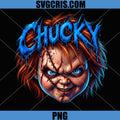 Chucky Halloween Art PNG, Blue Slime Halloween Chucky Doll Face PNG  