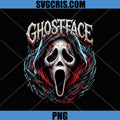 Ghostface Halloween PNG, Scream Horror Mask Dark Fan Art PNG