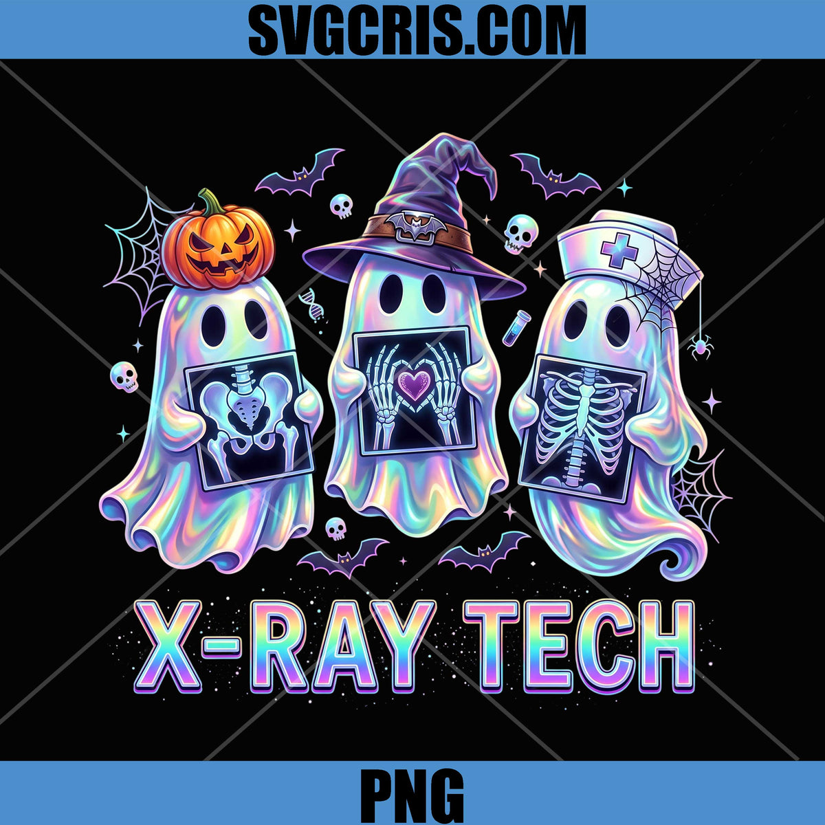 X-Ray Tech Ghost PNG, Halloween Nurse Ghost PNG