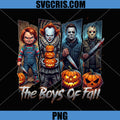 The Boys Of Fall Horror PNG, Slasher Icons Halloween PNG