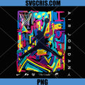 Jordan The Cradle Dunk PNG, Colorful Air Jordan Basketball PNG