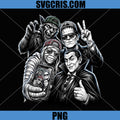 Frankenstein Monster Selfie PNG, Dracula Mummy Werewolf PNG, Funny Horror Selfie PNG
