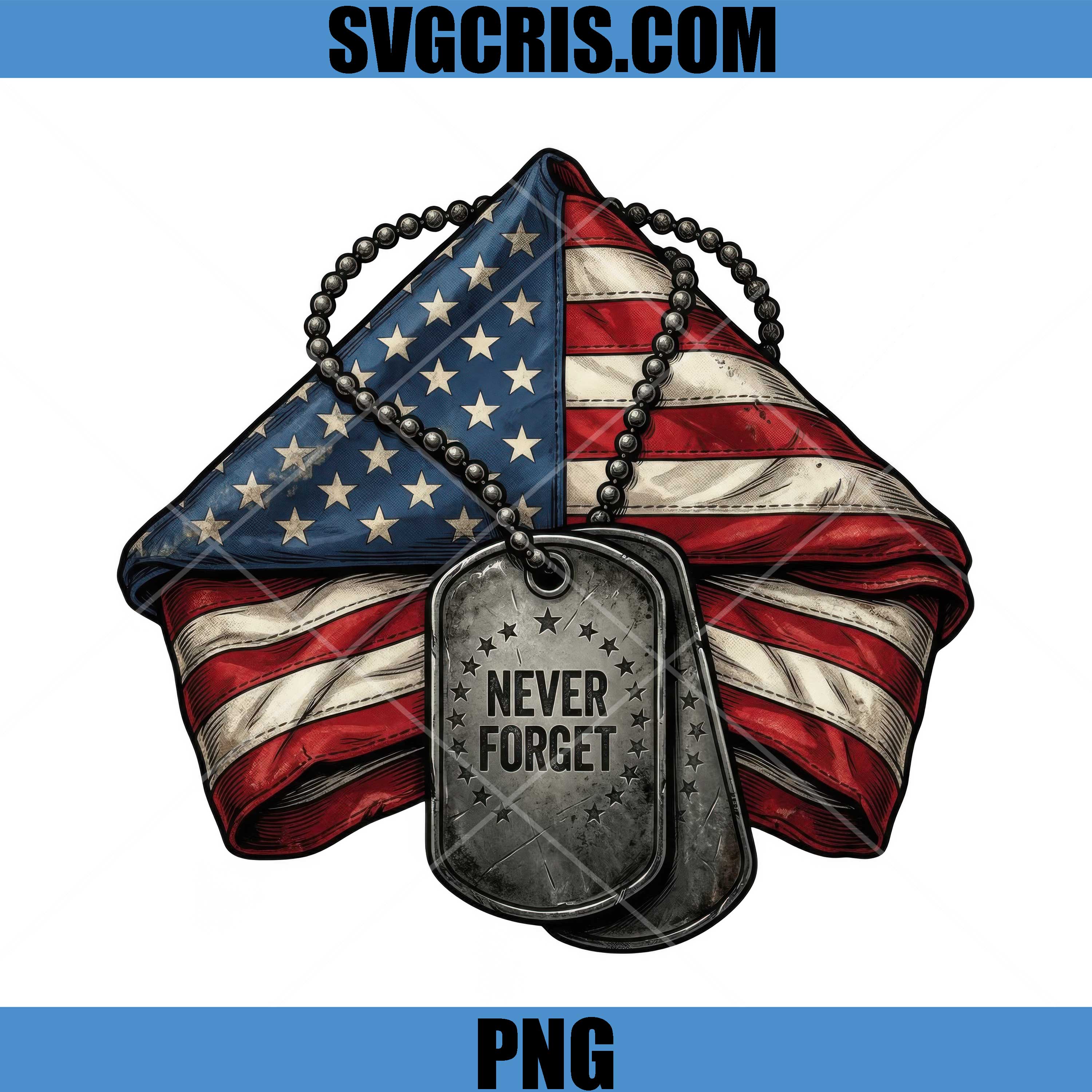 Never Forget PNG, Dog Tag Usa Flag Patriotic PNG, Military PNG