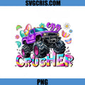 Easter Egg Crusher Truck PNG, Colorful Monster Truck PNG