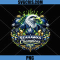 Seahawks Champions 2026 Eagle Football PNG, Seattle Football PNG