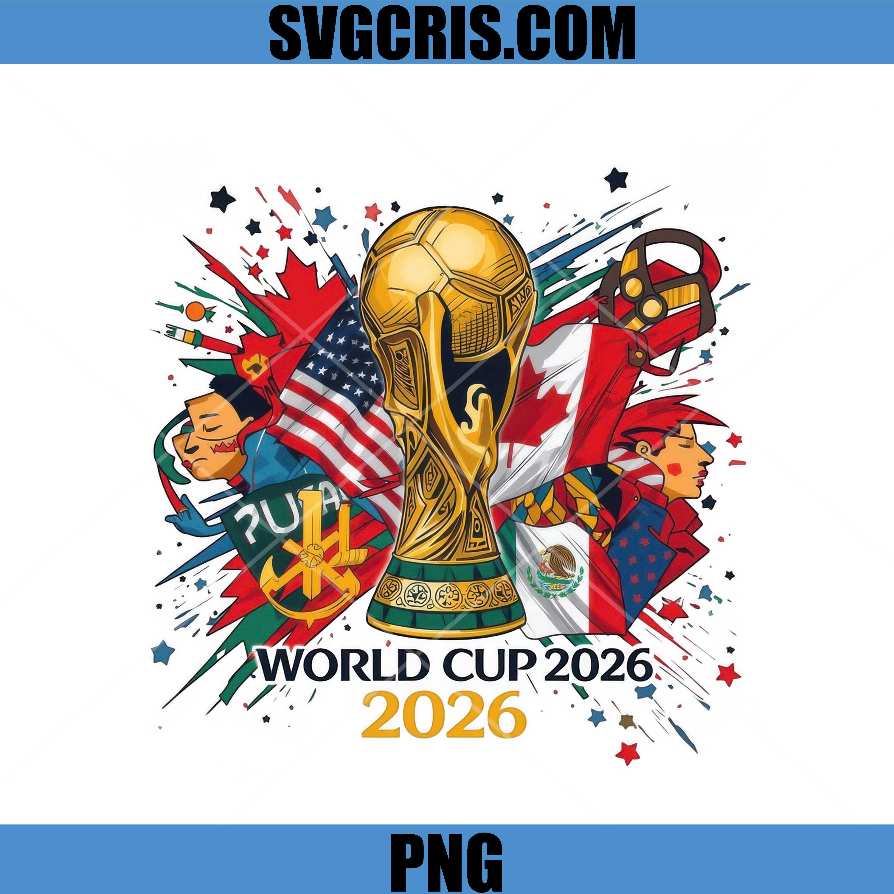 World Cup 2026 PNG, USA Canada Mexico Design PNG, Game Day PNG