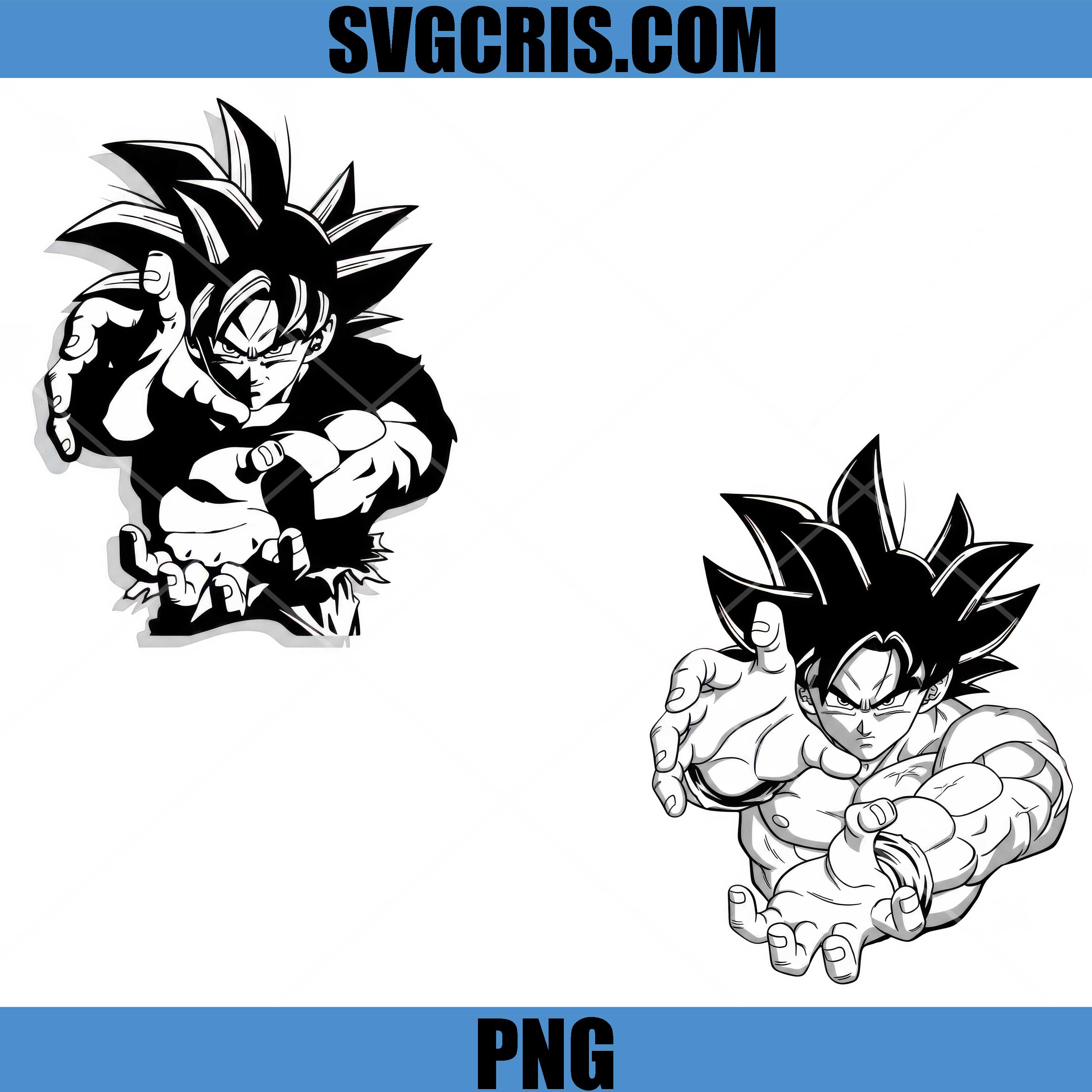 Son Goku Kamehameha Pose Bundle PNG, Dragon Ball Anime Character PNG