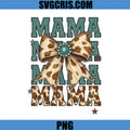 Mama Cow Print Bow Western PNG, Rustic Country Mom Life PNG