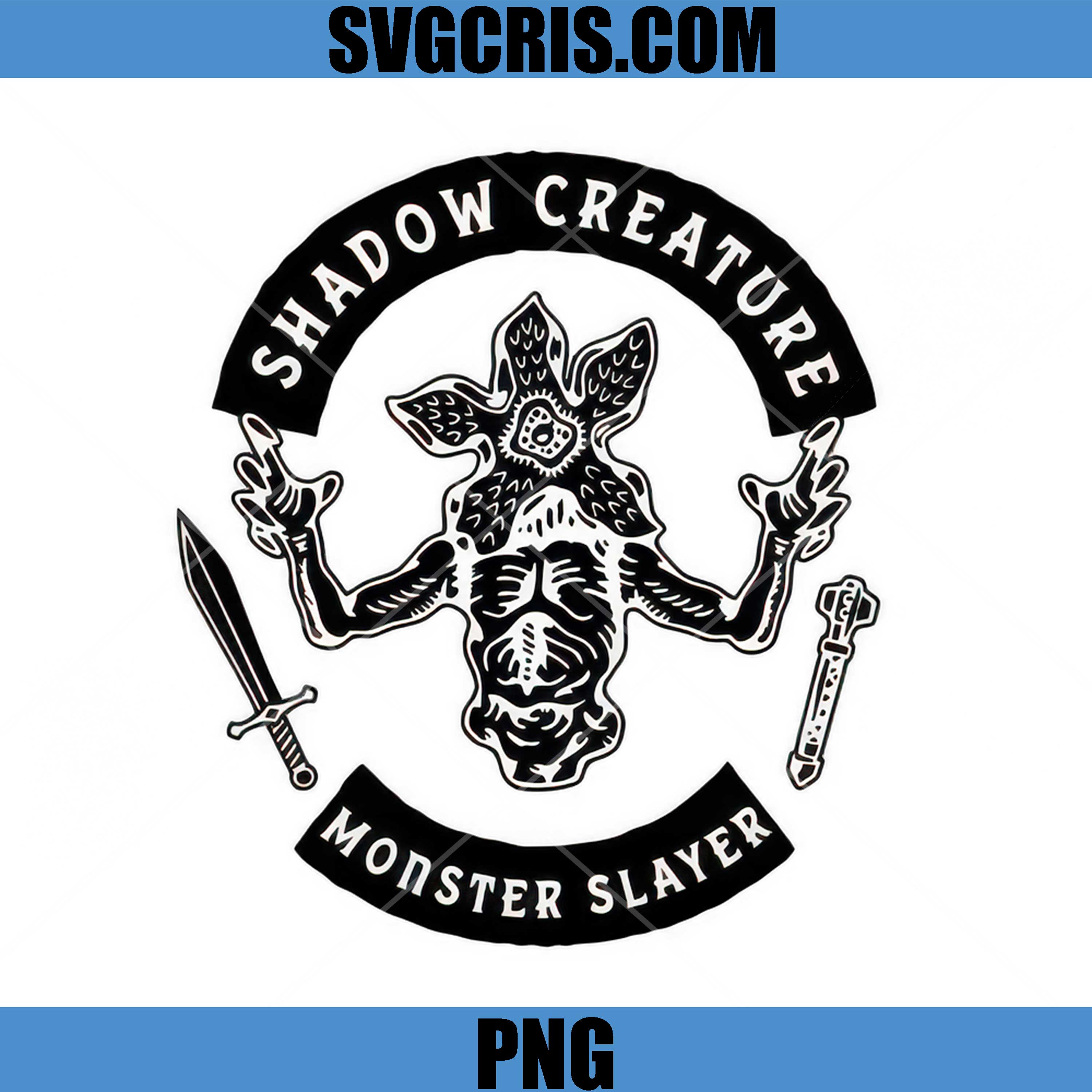 Shadow Creature Monster Slayer PNG, Stranger Things PNG