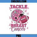 Tackle Breast Cancer Football PNG, Pink Ribbon Helmet PNG
