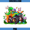 Easter Dinosaur Monster Truck PNG, Bunny Dino Truck PNG