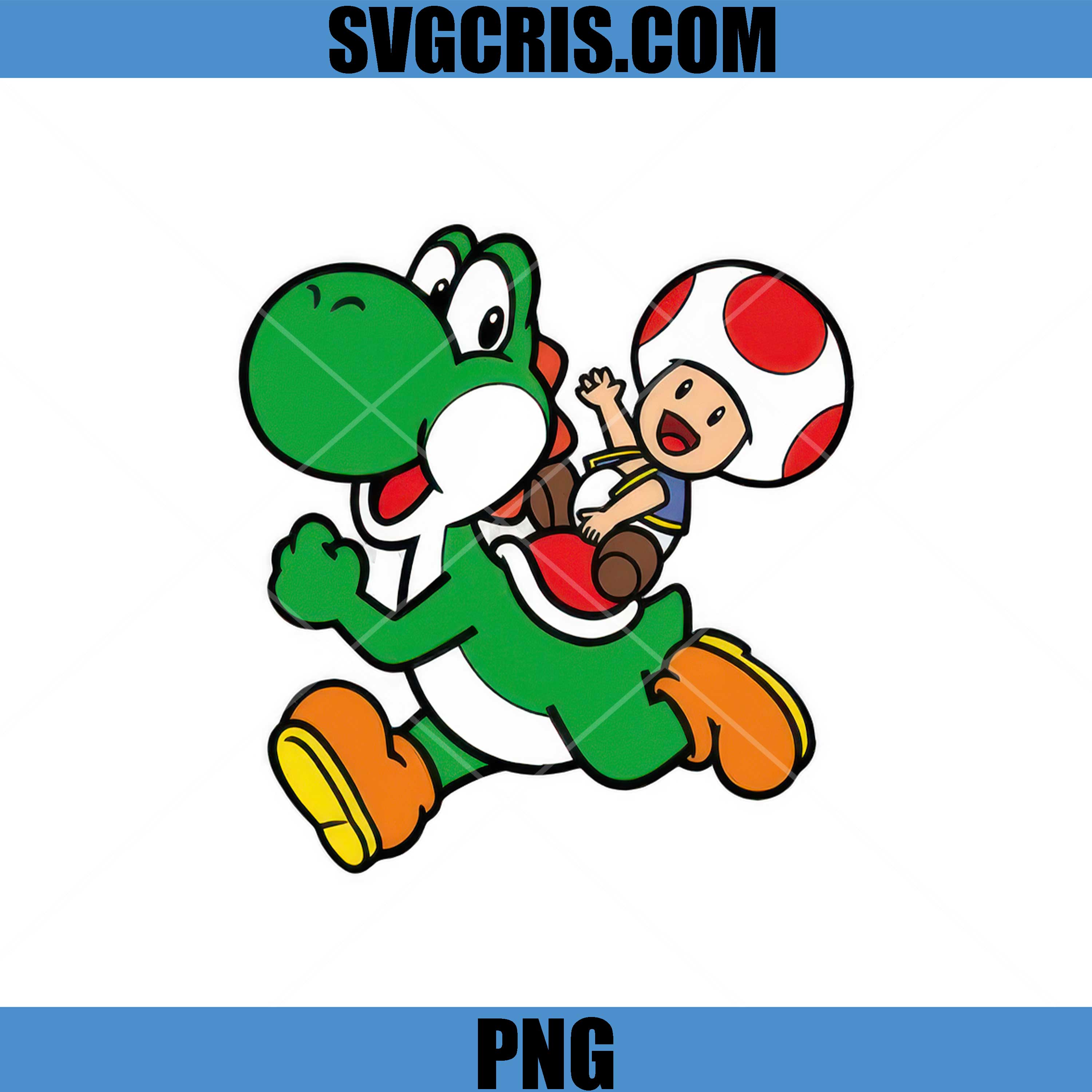 Yoshi And Toad Adventure PNG, Cute Mario Cartoon Duo PNG
