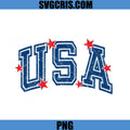 USA Vintage Star Lettering Design PNG, Patriotic Stars USA PNG