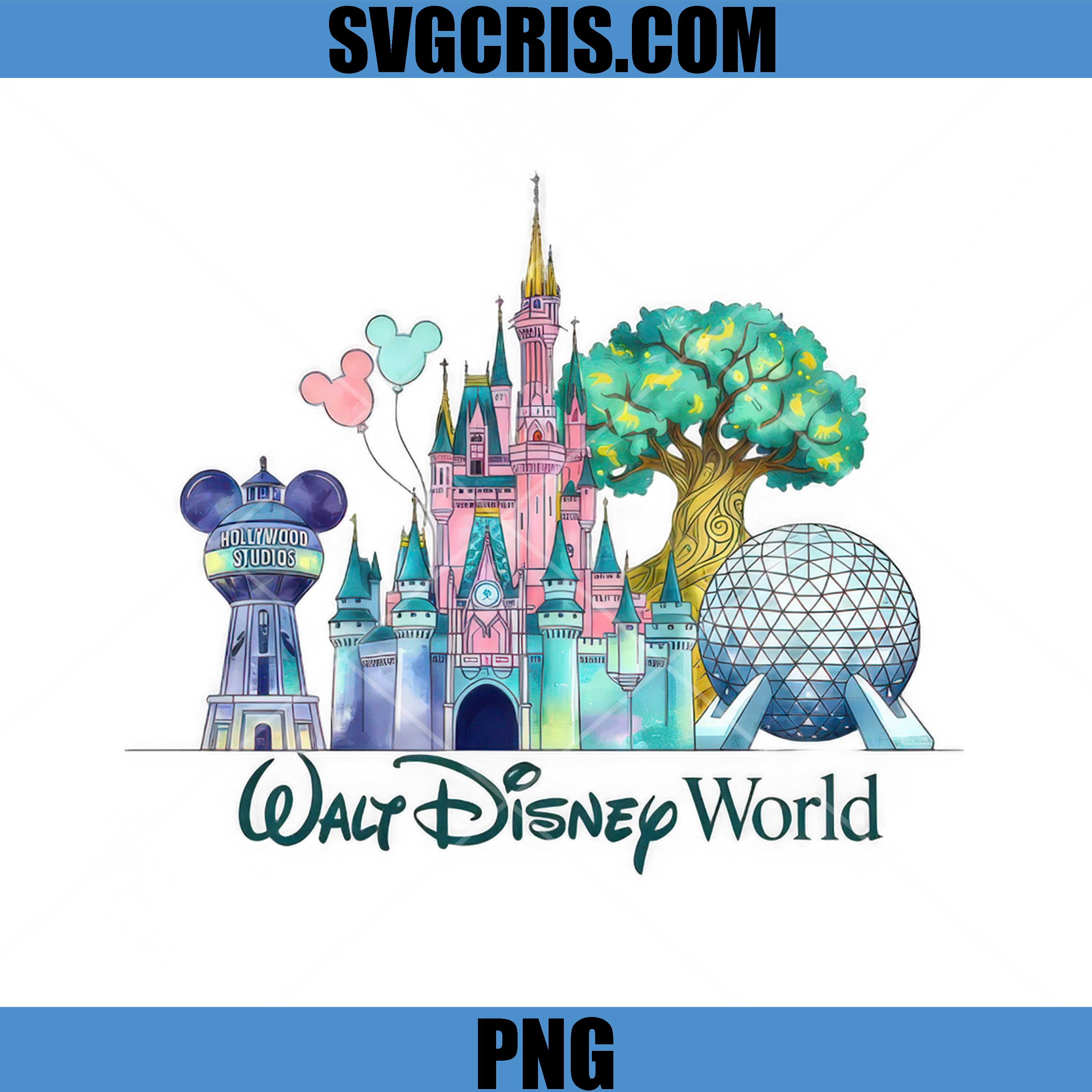 Walt Disney World Castle PNG, Magic Kingdom Landmark PNG