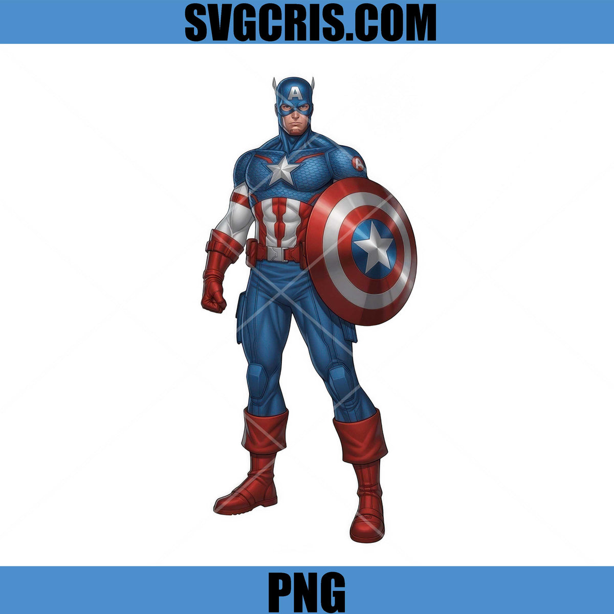 Captain America Comic Style PNG, Captain America Dynamic PNG – SVGCRIS