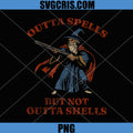 Outta Spells Wizard With Gun Illustration PNG, But Not Outta Shells Magic PNG