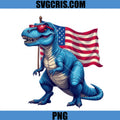 Patriotic T Rex USA Flag Sunglasses PNG, 4th Of July Dino PNG