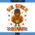 Six Seven Bruh Thanksgiving PNG, Cool Turkey With Sunglasses Meme PNG